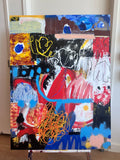 “Blue & Orange #3” Original Artwork