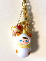 Limited Edition 1/1 “YARN” PUCKY Roly Poly Kitty Bag Charm