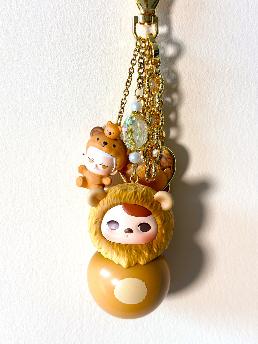 Limited Edition 1/1 “THE CAT KING” PUCKY Roly-Poly Kitty Bag Charm