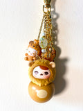 Limited Edition 1/1 “THE CAT KING” PUCKY Roly-Poly Kitty Bag Charm