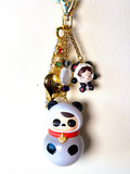 Limited Edition 1/1 “PANDA” PUCKY Roly-Poly Kitty Bag Charm
