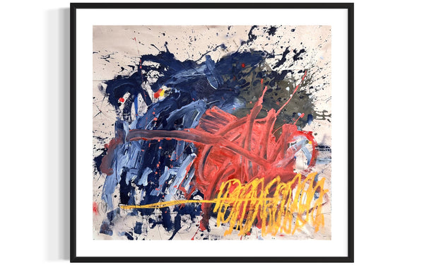 “Blue & Orange #2” Original Artwork