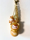 Limited Edition 1/1 “THE CAT KING” PUCKY Roly-Poly Kitty Bag Charm