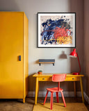 “Blue & Orange #2” Original Artwork