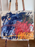 “Blue & Orange #2” Original Artwork