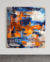 “Blue & Orange #1” Original Artwork